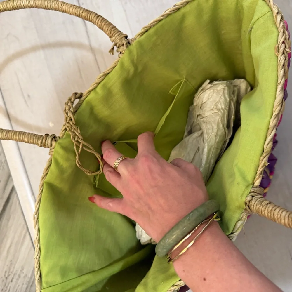 Colorful Woven Tote Bag
